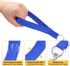 Chain Leash Metal Dog Leash Chrome Plated with Soft Padded Handle for Medium Dogs.(M, Blue Handle)...
