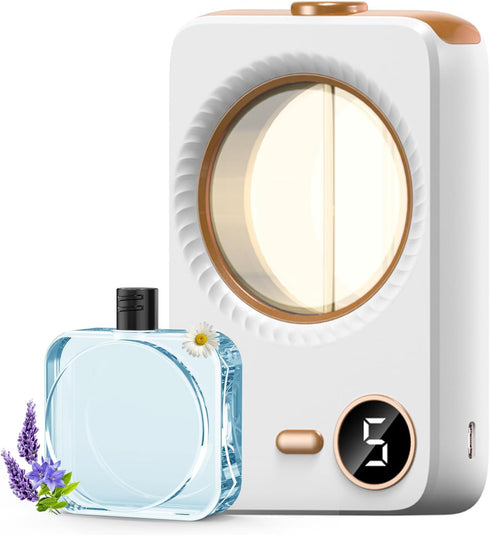 Essential Oil Diffuser Small for Bedroom Powerful Cool Mist Air Ascent Diffuser for Home Timer Gifts of Excellence for Car (Mini-X)...