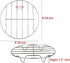TamBee 8 Inch Cooking Rack Round 304 Stainless Steel Baking and Cooling Steaming Rack w Stand Cookware Fit for Air Fryer Pressure Cooker Canning S...