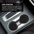 8Pcs 2 in 1 Car Rear Seat Hook and Coaster Combination,Car Coasters,Hook Bracket Stronger Load Bearing Capacity Hexagon Embossed Design Coaster No...