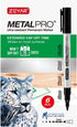 ZEYAR Permanent Marker Pens, Extra Fine Tip(1mm), Waterproof & Smear Proof ink, Aluminum Barrel, Quick Drying(3 Black, 1 Red, 1 Green, 1 Blue)...