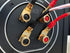 HiFi Speaker Y Spade Connectors, Dual Screw Locking Speaker Cable Plug, Fork Spade Connectors with Allen Wrench for Speaker Wire DIY 4PCS (Gold Pl...
