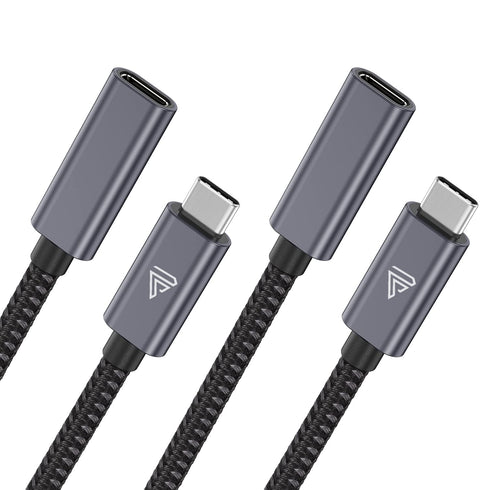 USB Type C Extension Cable (3.3Ft/1m), USB 3.1(10gbps) Type C Male to Female Extension Charging & Sync for iPad Mini 2021, MacBook Air M2/ M1/ Pro...