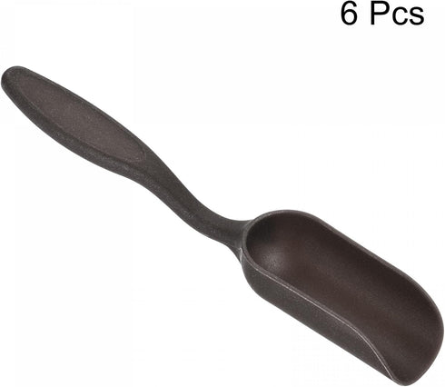 MECCANIXITY 5.7 Inch Gardening Shovel Spoons 6 Pack Mini Soil Scoops Cultivation Transplanting Tools, Black...
