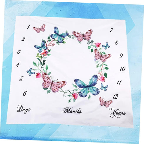 Milestone Blanket Newborn Monthly Baby Milestone Blanket Newborn Photo Blanket Newborn Milestones Blanket Girls Baby Photography Blankets for Baby...