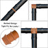28P Drip Irrigation Fittings Kit (17mm) for 1/2" Tubing (.600" ID), 10 Couplings, 6 Tees, 6 Elbows and 6 Tubing End Closure - Barded Connectors fo...