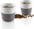 Eva Solo | 2 Lungo Tumbler Mugs | 8 oz Porcelain Coffee Cup Tumblers with Silicone-coated Grip | Dishwasher Safe | Danish Design, Functionality & ...