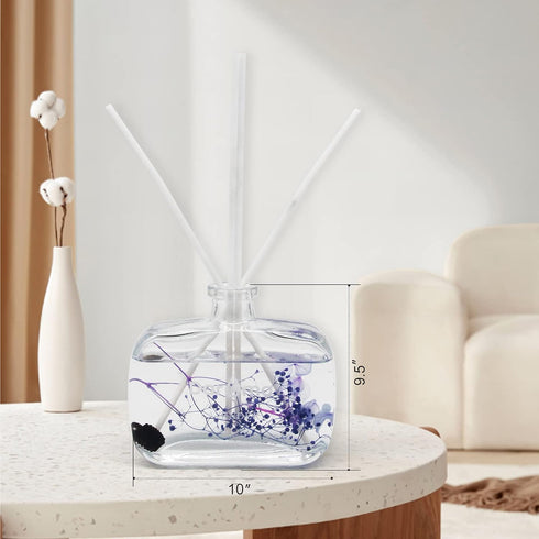 Reed Diffuser Set with Sticks, Daroma Dried Flowers Aromatherapy Reed Diffuser with Nature Essential Oil, Fragrance Scent Diffuser for Home Décor ...