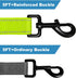 Dog Leashes for Medium & Large Dogs Walking, Reinforced Thick Nylon Pet Leash with Reflective Finish and Soft Hand-held Grip, 5FT, Bright Green, L...