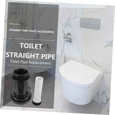 2pcs toilet connecting water flush extension toilet Lengthened toilet parts drainage Toilet Accessory for Wall Drain t tool rubber pvc water tank ...