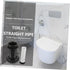 2pcs toilet connecting water flush extension toilet Lengthened toilet parts drainage Toilet Accessory for Wall Drain t tool rubber pvc water tank ...