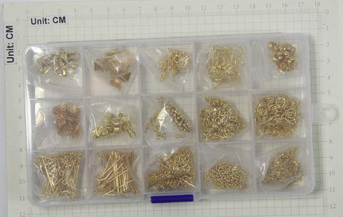 ALLinONE Jewelry Making Supplies Kit Jewelry Findings Necklace Earring Repair Kit for DIY Craft Jewelry Making (Gold)...