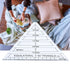 Fdit Light and Thin Acrylic Triangle Ruler, Easy to use Triangle Quilting Ruler, Clear Number for Home Kitchen...