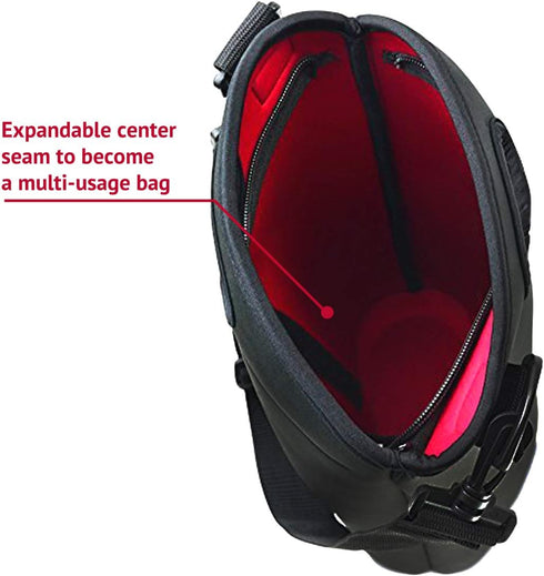 2 Bottle Wine Carrier Travel Bag - Thick Insulating Neoprene Wine Tote- Expandable 2 Bottle, Taller Design - Zipper Closes over Corked Bottles, Ad...