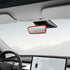 Car Rear View Mirror Silicone Protector Cover, Compatible with Model 3/Y, Auto Interior Mirror Decoration Frame, Car Accessories (Red)...