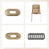 TXIN 15 Pieces Twist Lock Fastener Purse Turn Locks Clasp Bag Closure Metal Clip Hardware for DIY Handbag Craft Making Supplies(5 Colors)...