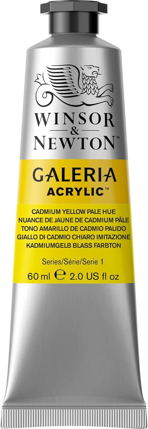 Winsor & Newton Galeria Acrylic Color, 60ml (2-oz) Tube, Cadmium Yellow Pale Hue...