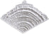 Flower Pro Large Log Slice Veiner Silicone Mold for Cake Decorating & Crafts. Makes 1/3 of a Circle Top for an 8 Inch Cake. For Fondant, Sugar Pas...