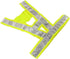 vanki 2PCS High Safety Security Visibility Reflective Reflector Vest Gear Biking Running Jogging...