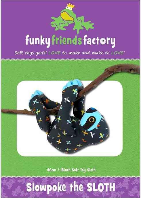 Funky Friends Factory Slowpoke Sloth Sewing Pattern...