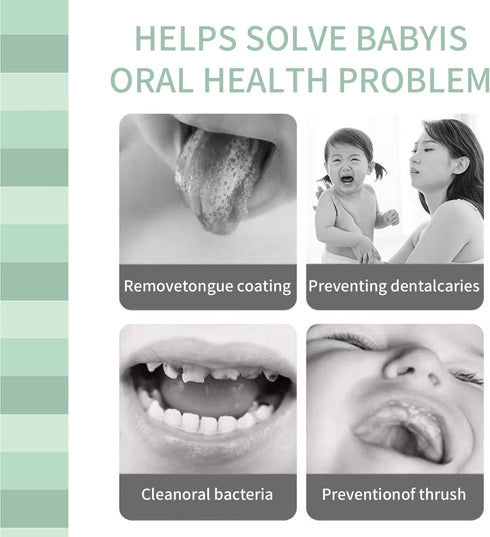 Baby Oral Cleaner Tongue Cleaner Newborn Tongue Cleaner 0-3 Months Baby Tongue Cleaner Baby Tongue Brush Infant Mouth Cleaner 102Pcs+1 Finger Toot...