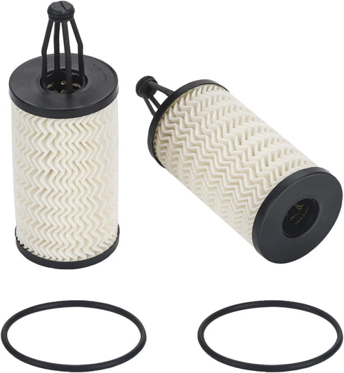 2 Pcs Engine Oil Filter Compatible With Mercedes-Benz Vehicle C, CLS, E, CLE, S, ML, SL Series, Replace #2761800009...