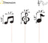 36 Pcs Music Notes Cupcake Toppers for Music Themed Party Decorations Glitter Musical Symbols Cupcake Picks for Baby Shower Birthday Party Supplie...