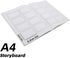 AMIEE ROSE Blank Comic Book Comic Sketch Notebook A4 Storyboard Notebook: Blank Storybook Sketchbook | Thumbnail Template Panels | Large Story Boa...
