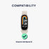 kwmobile Protective Film Compatible with Xiaomi Mi Band 8 Screen Protector - 2x Smart Watch Protector Anti-Fingerprint...