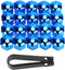 ikasus Car Wheel Nut Caps,21mm Wheel Nut Protector Cap ABS Hub Screw Bolt Head Cover Universal Universal Hubcap Wheel Covers For Cars,Blue...