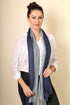 Women's Serenity Ocean Elegant Blue Ombre Effect Scarf, Super Soft, Lightweight...