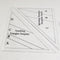 HONEYSEW Tumbling Triangles Template and Small Spinning Triangles Templates Set Quilting Tool for Fabric Cutting Quilting Template Stencil...