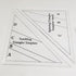 HONEYSEW Tumbling Triangles Template and Small Spinning Triangles Templates Set Quilting Tool for Fabric Cutting Quilting Template Stencil...