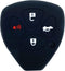 New Black Silicone Key Jacket Key Case 4 Buttons Remote Fob Skin Silicone Cover Key Case Holder Bag for Toyota Camry Avalon Matrix Corolla Toyota ...