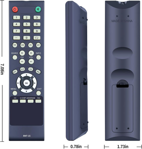 RMT-15 New Replace Remote for Westinghouse TV VR-5535Z VR-3226 VR-3235 CW37T6DW VR-3730 VR-6025Z CW46T6DW CW46T9FW CW26S3CW EW24T7EW EW24T8FW LD-4...
