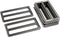DGOL 2 inch Slider Webbing Strap Tri Glide Buckles Zinc Alloy Tri-glide Buttons Fasteners 10pcs (GUNMETAL)...