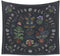 LINICE Nature Moon Phase Wall Hanging, Bohemian Mandala Tapestry Aesthetic Bedroom Decor, Botanical Tapestry Suitable For Bedroom Home Dorm...
