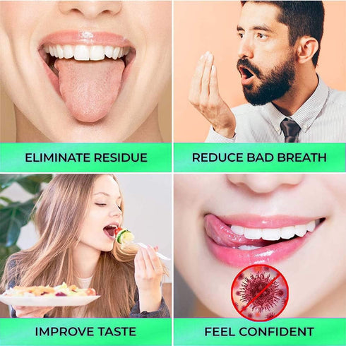 12Pack Disposable Tongue Scraper,Plastic Tongue Scraper,Tongue Cleaner For Adults,4 Colors,For Oral Hygiene Care(Blue,Green,Pink,Purple)...