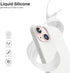 ORNARTO Compatible with iPhone 13 Case 6.1, Slim Liquid Silicone 3 Layers Full Covered Soft Gel Rubber Case Cover 6.1 inch-White...