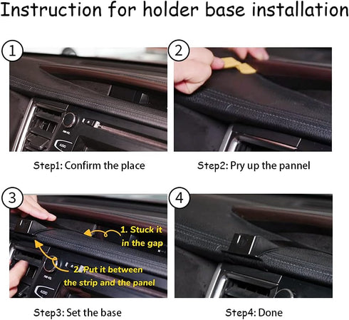 Car Phone Holder for Toyota Highlander 2014 2015 2016 2017 2018 2019 & Highlander Hybrid 2014-19 Auto Interior Accessories Cell Phones Mount Cellp...