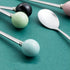 Stainless Steel Coffee Spoon,Teaspoon,Sugar Spoon,Korean Dessert Spoon with Ceramic Ball, Spoons 4 Pieces 5.5 Inches Green...