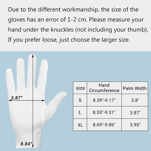 5 Pairs Archival Photo Gloves, White Medium Work Gloves For Handling Art Working Photography Men & Womens Cloth Gloves Liners Bulk for Handling Je...