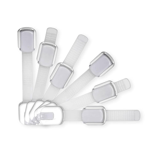Adjustable & Reusable Child Safety Cabinet Locks & Latches, Baby Proofing Door Window, Cabinet, Toilet, & Refrigerator Lock, Child Safety Strap Lo...
