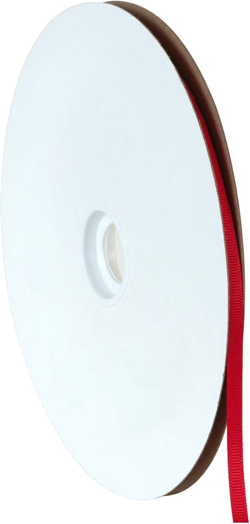 Berwick Offray 1/4" Grosgrain Ribbon, Red, 100 Yards...