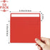 50pcs packed Red Envelopes,A4Envelopes, printable invitation envelopes,4x6 envelopes, suitable for weddings, invitations, photos, postcards, greet...