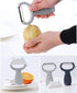 Cat Style Portable Multi-function Peeler Household Fruit Vegetable Potato Paring Knife Dust-Proof Lid Multifunction Paring Knife Kitchen Tool (Bla...