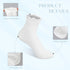 Ruffle Crew Socks, Cute Ruffled Ankle Socks for Women Girls, Cotton Knit Lettuce Frilly Socks Athletic Socks...