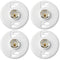 4 Pcs 660w 250v Medium Base E26 Lampholder 1-piece Keyless Top Lamp Holder Ceiling Light Sockets White Phenolic Bulb Socket Incandescent Fluoresce...