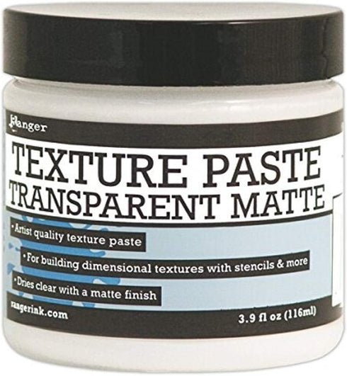 Ranger 320617 Texture Paste 4oz, Transparent Matte...