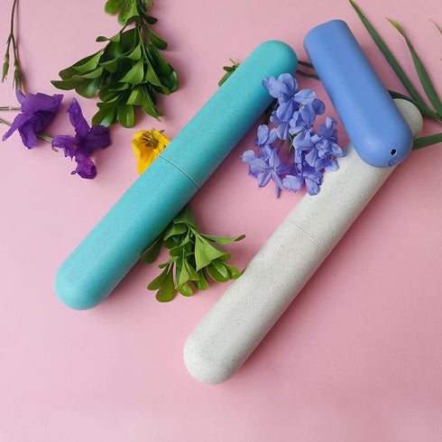 4 Pack Travel Toothbrush Case, Holder Toothbrush Travel Containers for Trip Home Camping Dust-Proof and Sanitary ?Travel Toothbrush Holder...